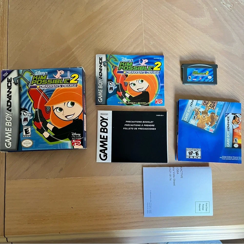 DISNEY'S Kim Possible 2: Drakken's Demise Game Boy Advance GBA Video Game